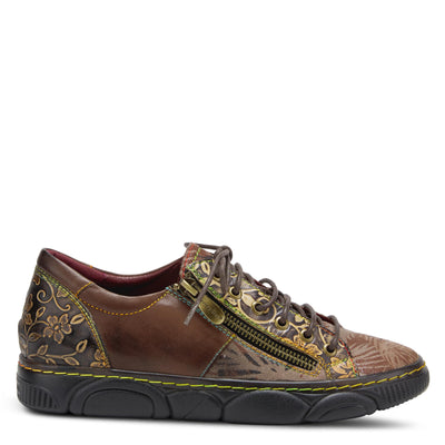 Spring Step L`Artiste Danli-Bloom Sneakers for Women - Sneaker Shoes for Women with Adjustable Metal Zipper - Womens Sneaker Shoe for Outdoor - Taupe Multi EU 35 / US 5