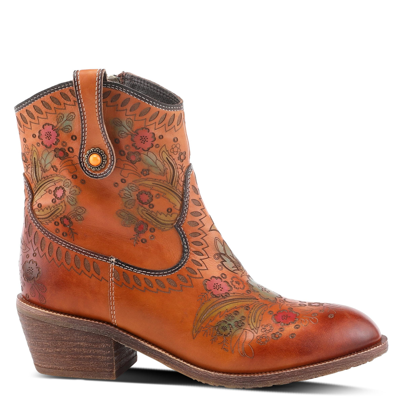 Spring Step L'Artiste Galop Boot for Womens - Ankle Boots with Inside Zipper Closure - Comfortable Western Ladies Boots for Outdoor - Camel EU 40 / US 9