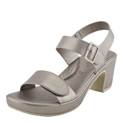 PATRIZIA Women's SANDLIN Slingback Heeled Sandals Pewter EU 42 / US 10.5-11
