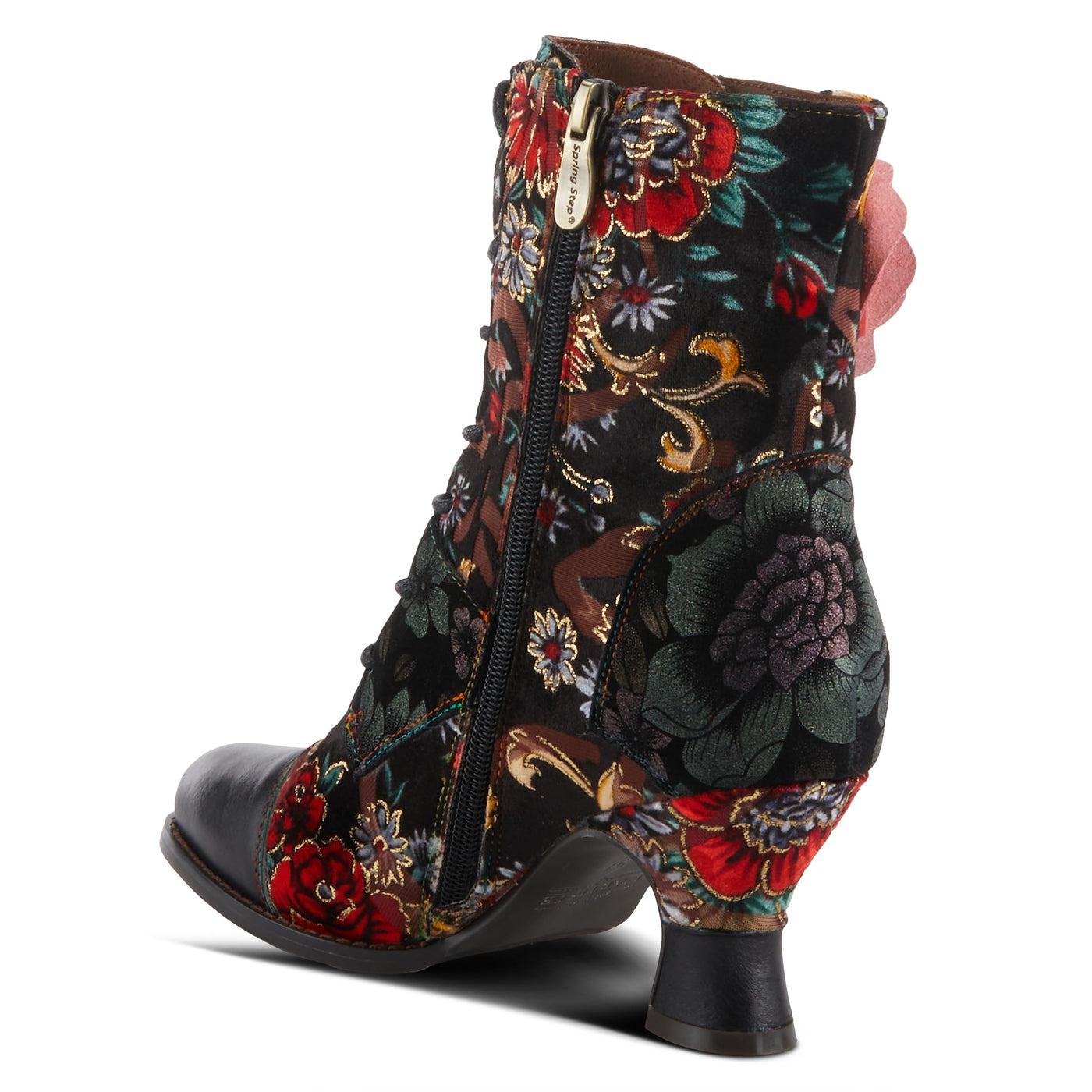 L'Artiste by Spring Step Women's Roselia Fashion Boot, Black Multi, 10.5-11