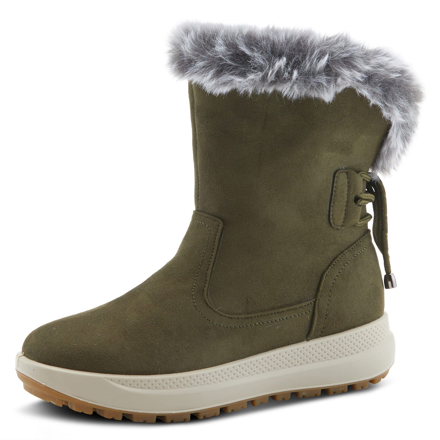 Flexus Women's Snowbird Olive Boots Green EU 38 / US 7.5-8