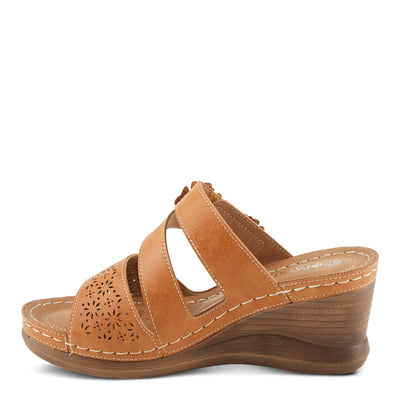 PATRIZIA Women's LOLLY Slide Wedge Sandals Camel EU 41 / US 9.5-10