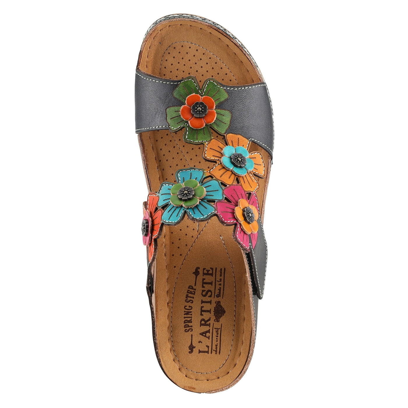 L'ARTISTE IZNA SLIDE SANDALS GREY MULTI / EU 41 / US 9.5-10