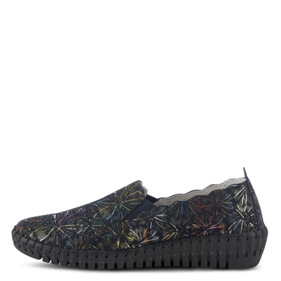 Spring Step Women's Saszier Wedge Navy Multi EU 37 / US 6.5-7
