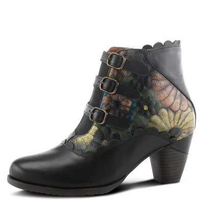 Spring Step L'Artiste Women's Iwantit Black Multi Booties EU 35 / US 5