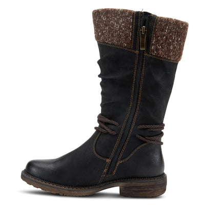 Spring Step womens Mid Calf Boot, Black, 10.5-11 US