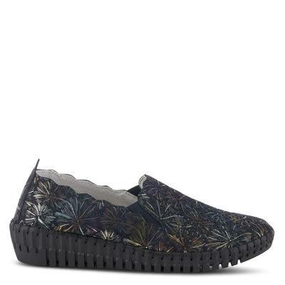 Spring Step Women's Saszier Wedge Navy Multi EU 37 / US 6.5-7