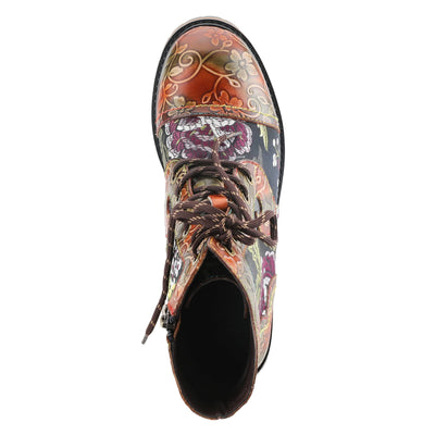 Spring Step L'Artiste Women's Fantastic Bootie Brown Multi EU 35 / US 5