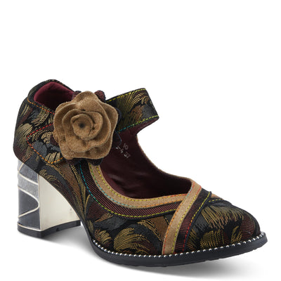 L'Artiste by Spring Step Women's Beverly Hills Mary Jane Heeled, Gold Multi, 8