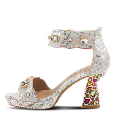 Spring Step L'Artiste Women's Jewell Quarter Strap Sandal Ice EU 38 / US 7.5-8