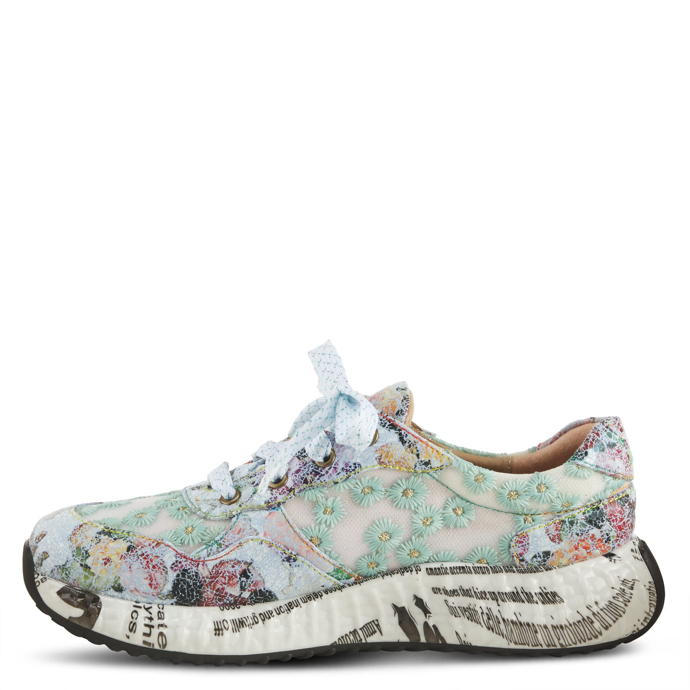 Spring Step L'Artiste Women's Daisymae Fashion Sneaker Blue Multi EU 40 / US 9