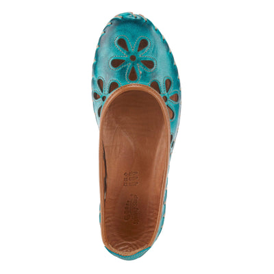 Spring Step Women's Rayely Ballerina Turquoise EU 42 / US 10.5-11