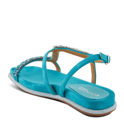 PATRIZIA Women's SHINYQUEEN Flat Sandals Turquoise EU 42 / US 10.5-11