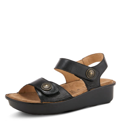 Spring Step Women's Toca Ankle Strap Sandal Black EU 41 / US 9.5-10