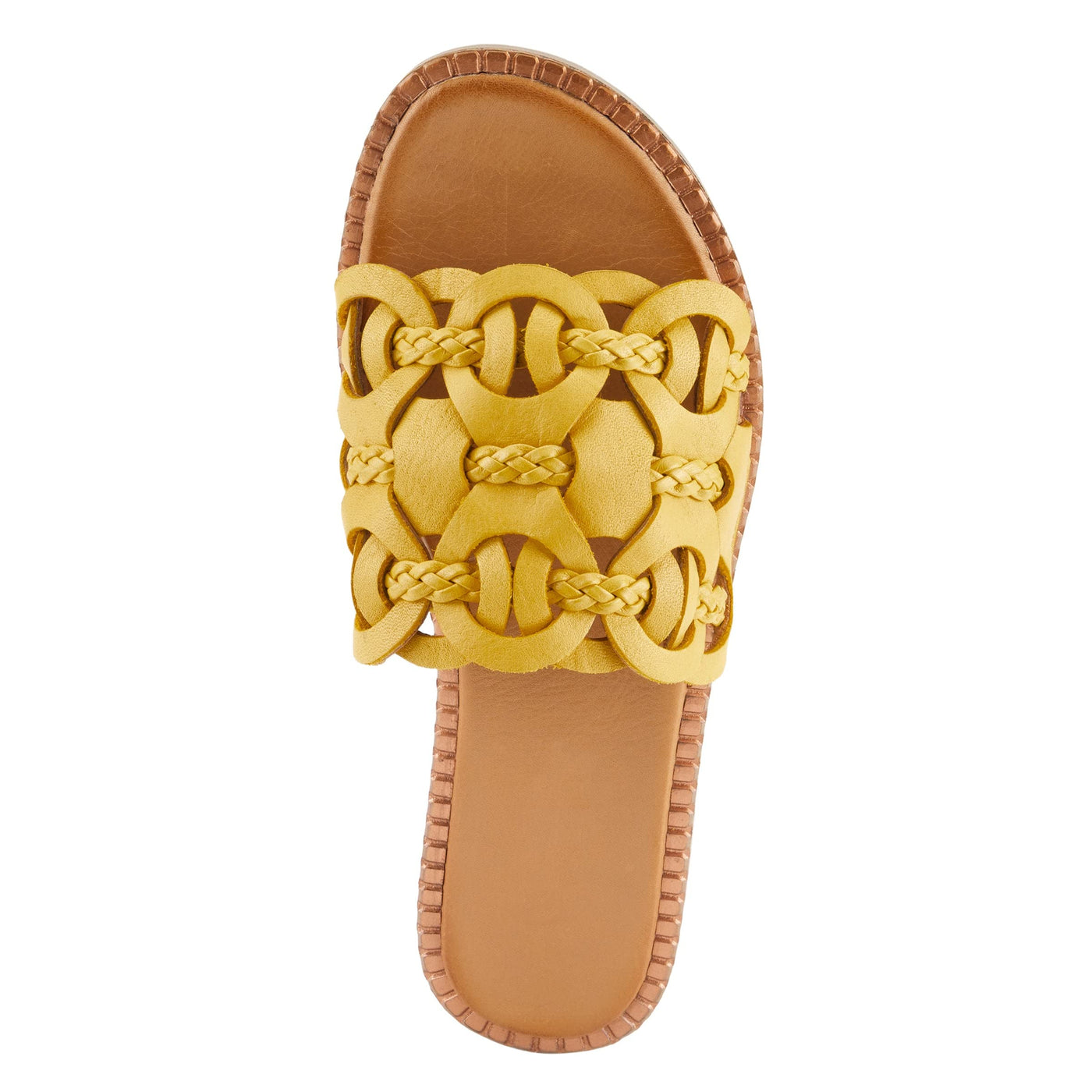 Spring Step Women's Alysia Slide Sandal Yellow EU 38 / US 7.5-8