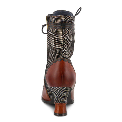 L'Artiste by Spring Step BEWITCH-PLAID MEDIUM BROWN MULTI Shoe US 5