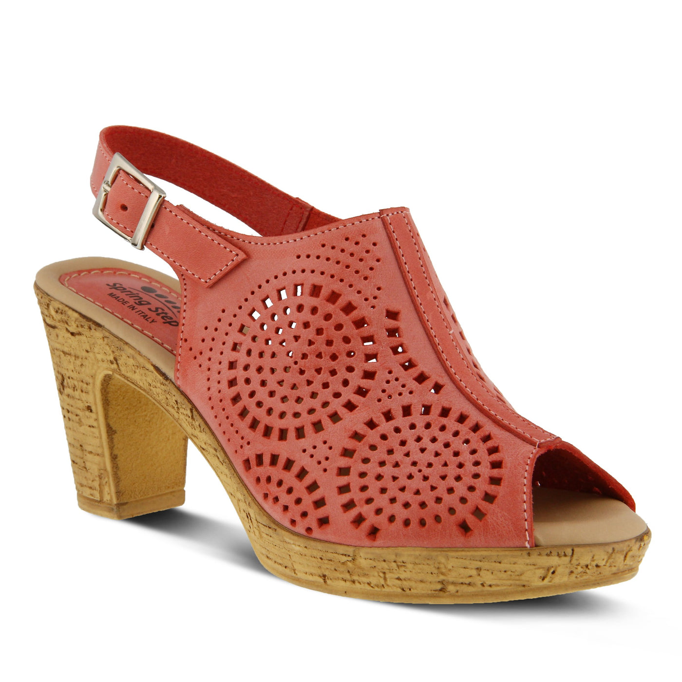 Spring Step Women's Liberty Dress Sandal, RED, 38 EU/7.5-8 M US