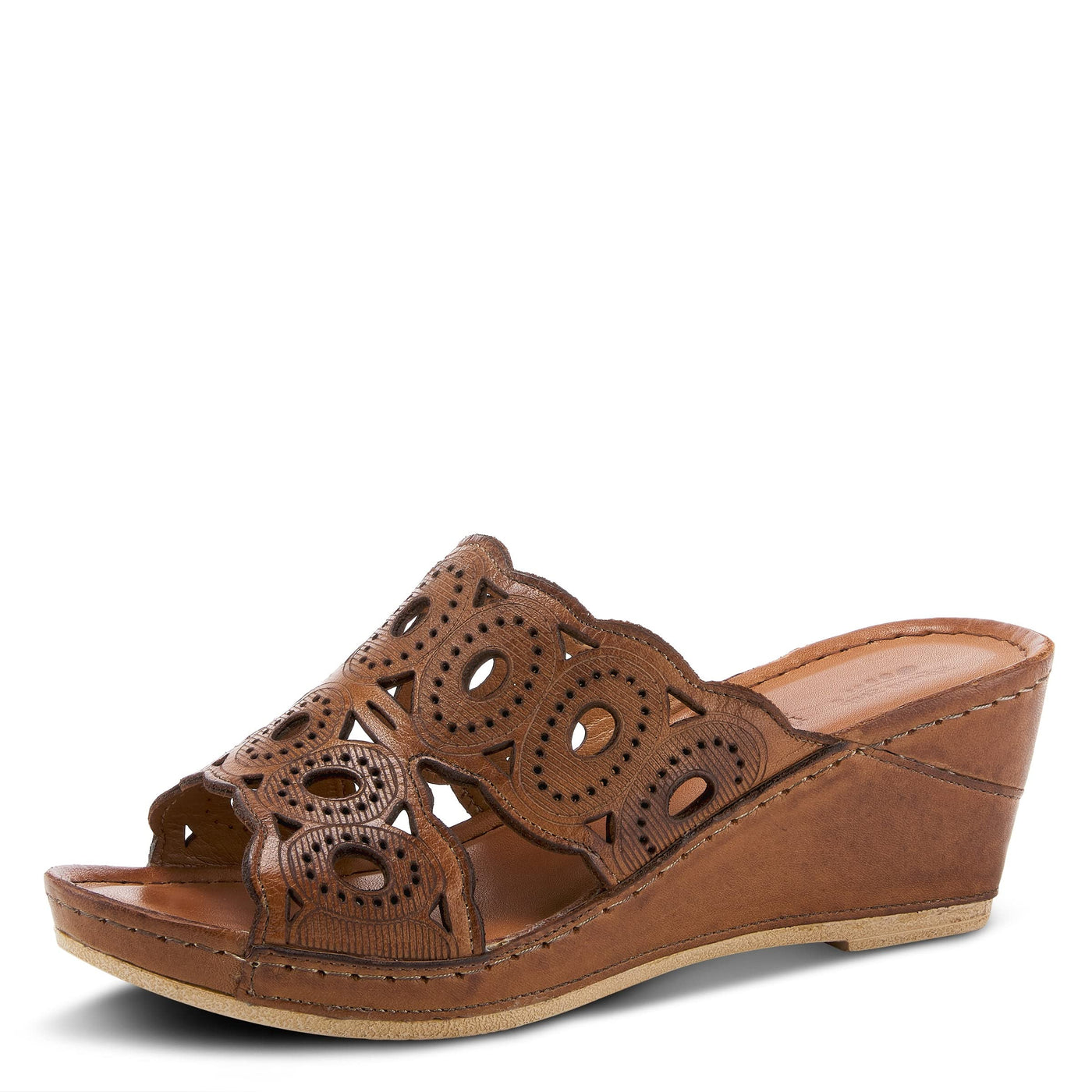 Spring Step Women's Labarnas Slide Sandal Brown EU 39 / US 8.5