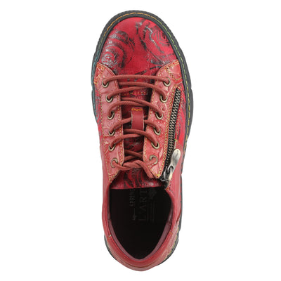 Spring Step L`Artiste Danli-Bloom Sneakers for Women - Sneaker Shoes for Women with Adjustable Metal Zipper - Womens Sneaker Shoe for Outdoor - Red Multi EU 42 / US 10.5-11
