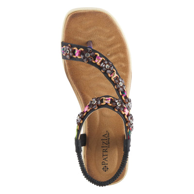 PATRIZIA Women's Kalil Slingback Sandal Black EU 41 / US 9.5-10