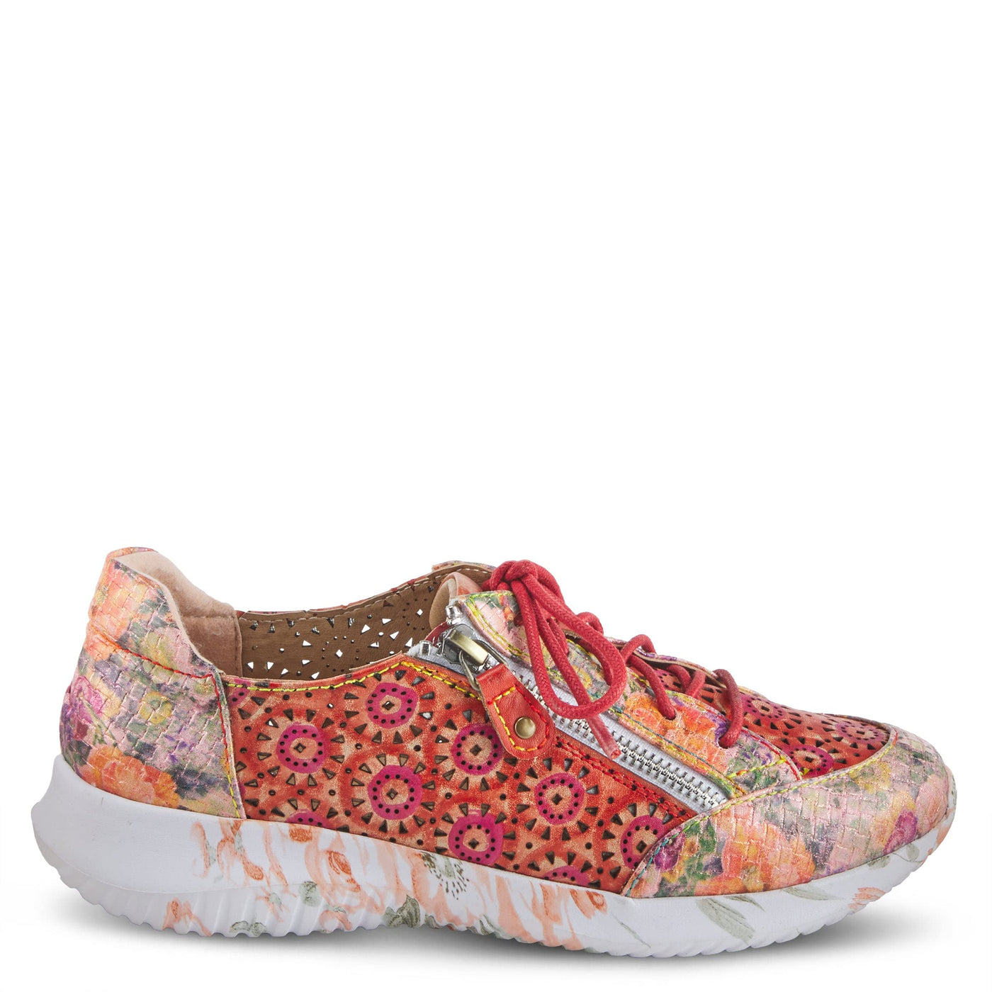 Spring Step L'Artiste Women's Jazzie Fashion Sneaker Red Multi EU 40 / US 9