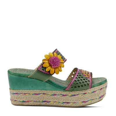 L'Artiste by Spring Step Virgie Mint Green Multi Leather 38 (US Women's 7.5-8) M
