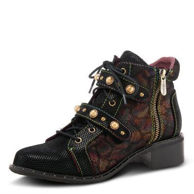 Spring Step L'Artiste Women's Chrissy Bootie Black Multi EU 35 / US 5
