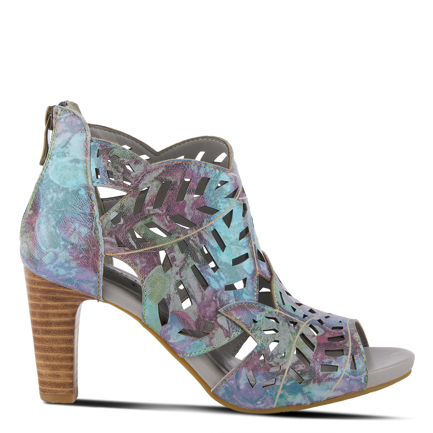 Spring Step L'Artiste Women's Amora Bootie Blue Multi EU 39 / US 8.5