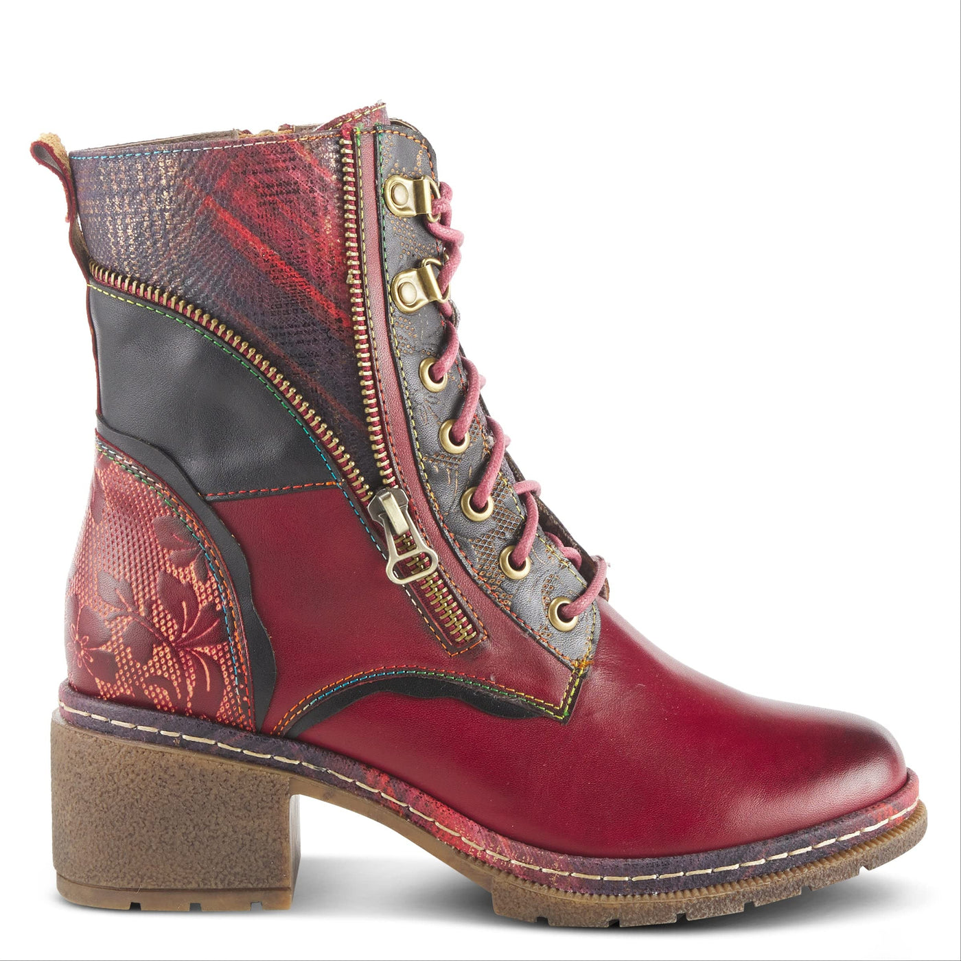 Spring Step L'Artiste Women's Hipncool Boot Bordeaux Multi EU 42 / US 10.5-11