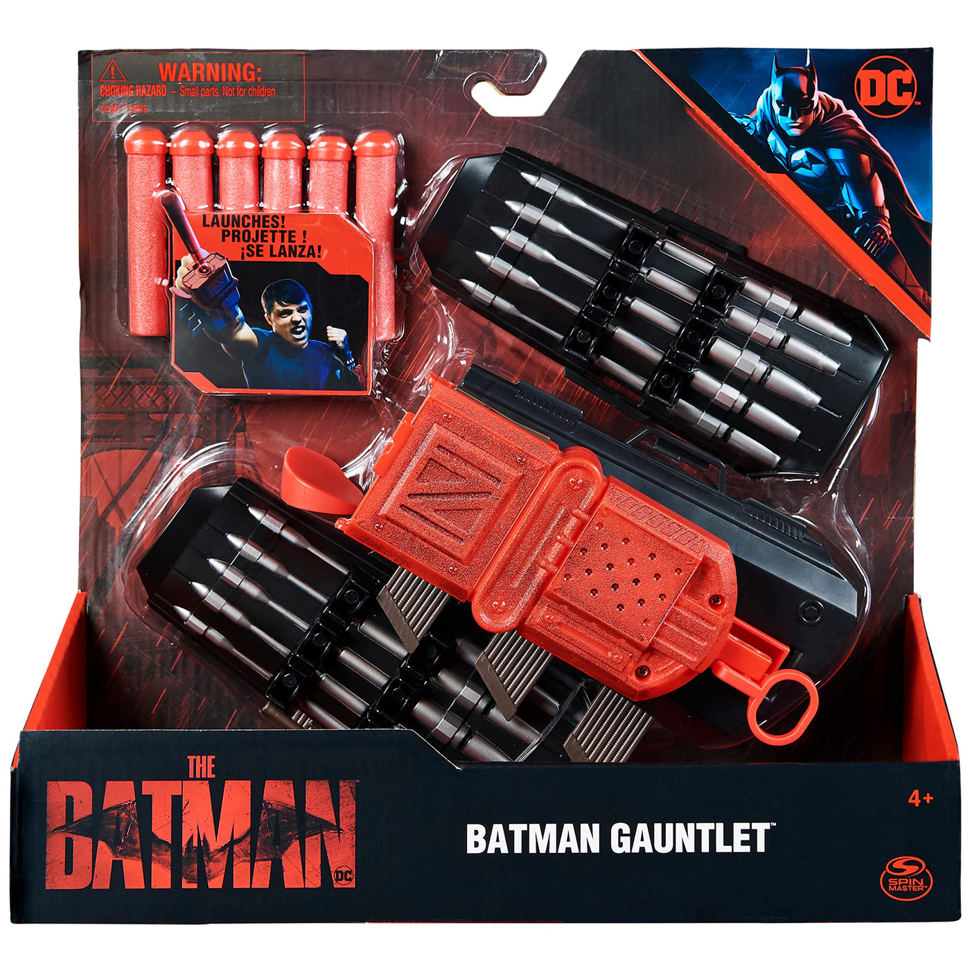 DC Comics, Batman Gauntlet with Launcher, Interactive Role-Play Toy, The Batman Movie Collectible Kids Toys for Boys and Girls Ages 4 and up