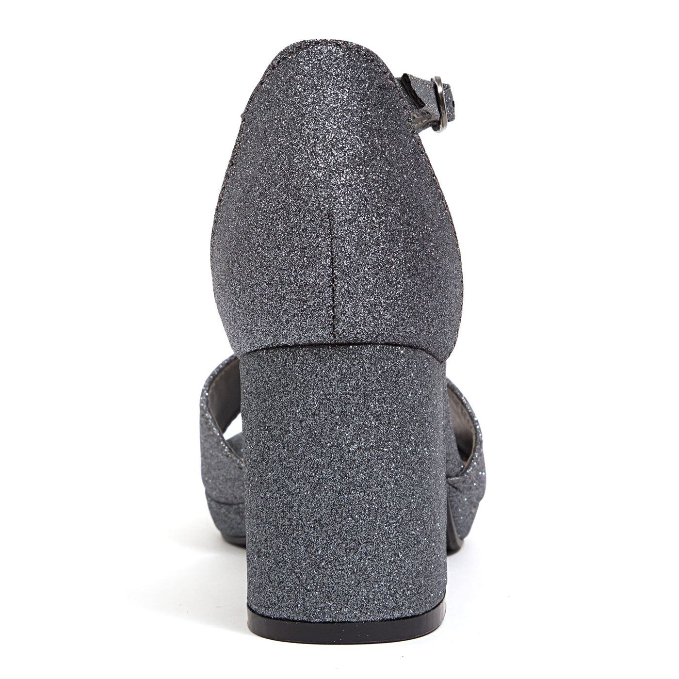 Ninety Union Jazzy Glitzy Open Till Close Back Sandal, Pewter, 5