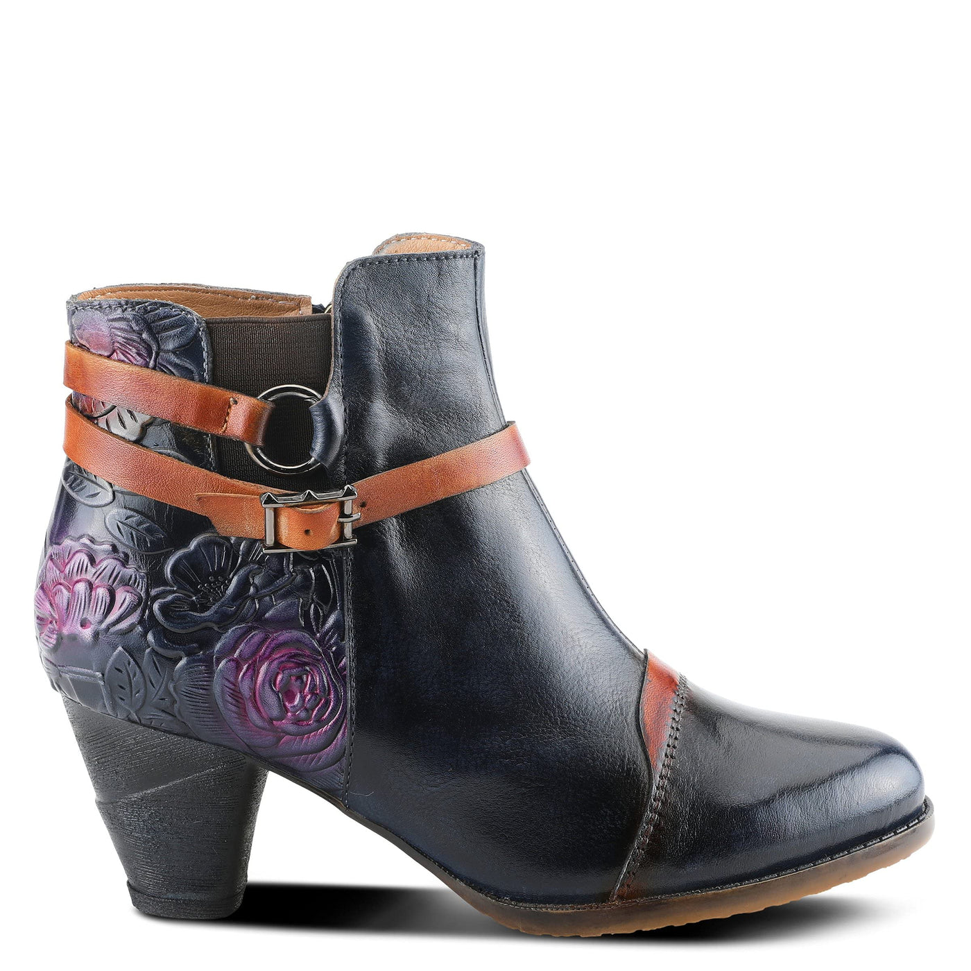 Spring Step L'Artiste Women's Beauti Bootie Navy Multi EU 41 / US 9.5-10