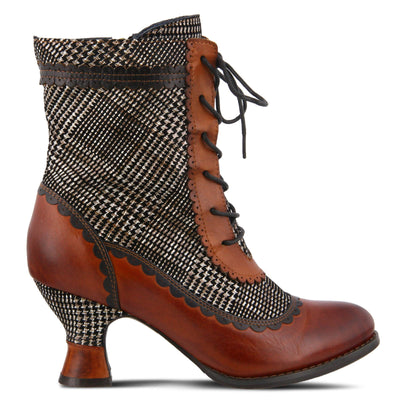 L'Artiste by Spring Step BEWITCH-PLAID MEDIUM BROWN MULTI Shoe US 5
