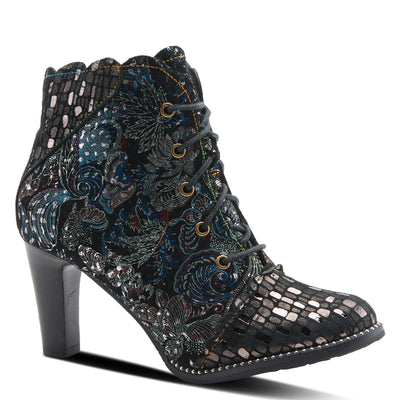 Spring Step L'Artiste Women's Glitterail Bootie Pewter Multi EU 37 / US 6.5-7