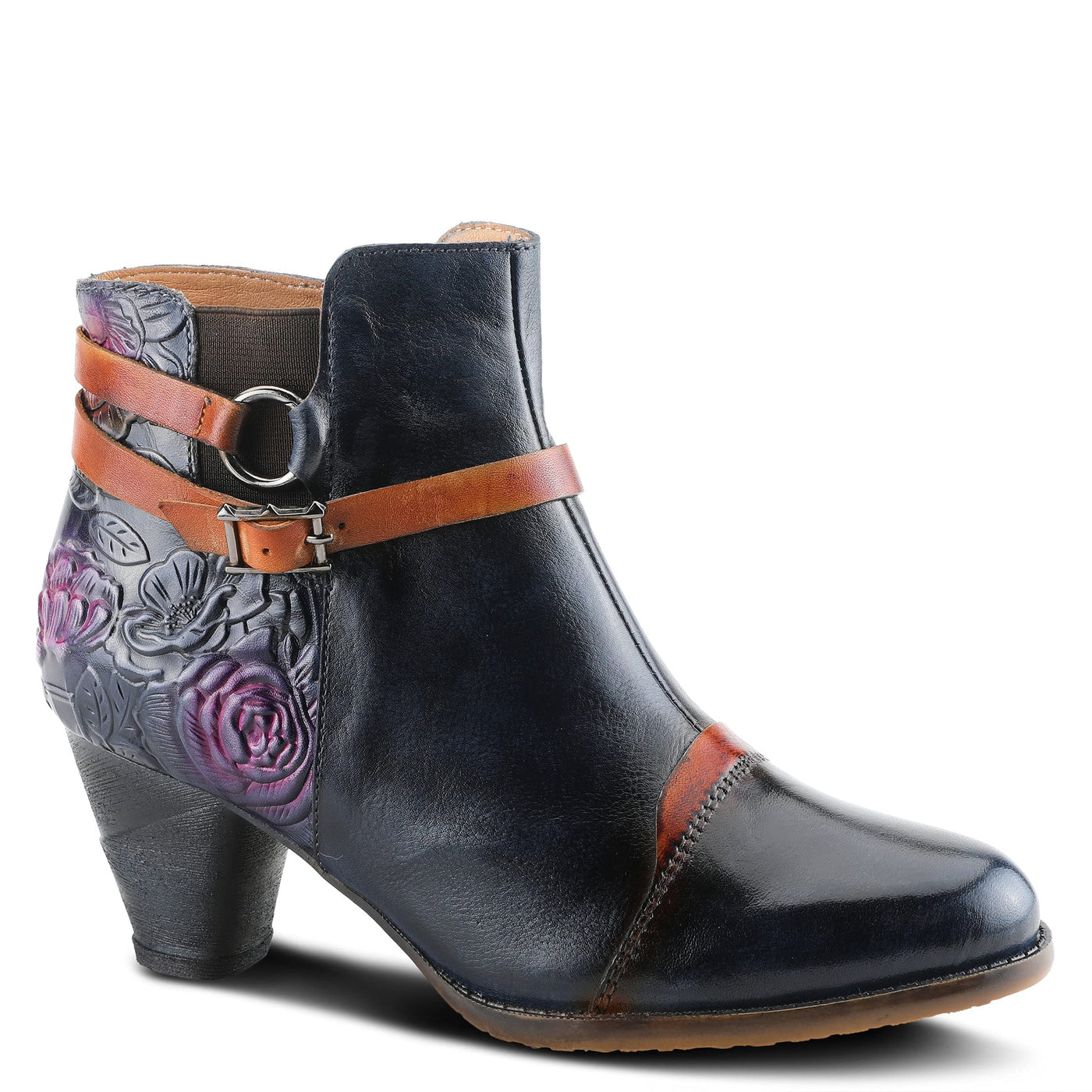 Spring Step L'Artiste Women's Beauti Bootie Navy Multi EU 39 / US 8.5