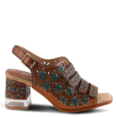 Spring Step L'Artiste Women's Ornate Slingback Sandal Camel Multi EU 38 / US 7.5-8