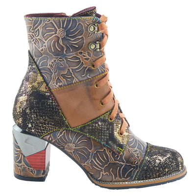 Spring Step L'Artiste Women's Aboot Boots Tan Multi EU 39 / US 8.5