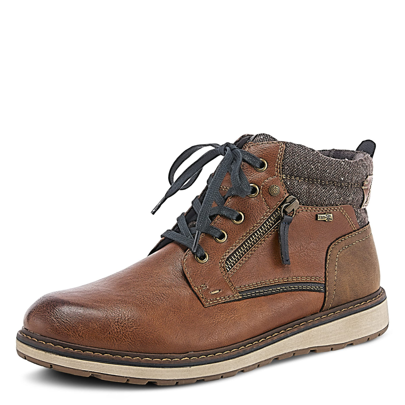 Spring Step Men's Johnny Sneaker Cognac EU 43 / US 9.5-10