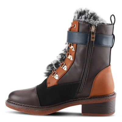 Patrizia Women's Hilvia Pull-On bootie Brown Multi EU 38 / US 7.5-8