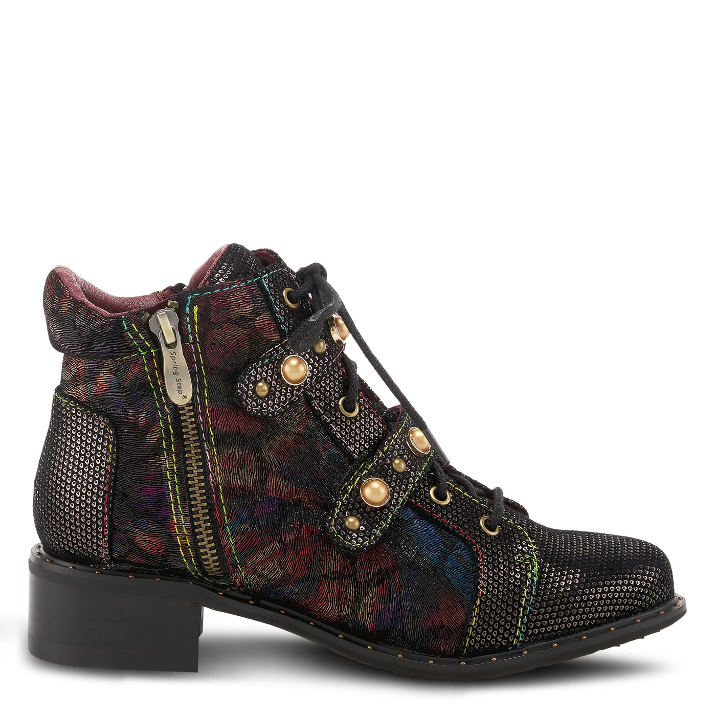Spring Step L'Artiste Women's Chrissy Bootie Brown Multi EU 40 / US 9