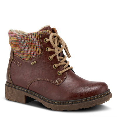 Spring Step Women's Marylee Combat Boot, Bordeaux, 38 M EU Medium EU (US 7.5 8 US)