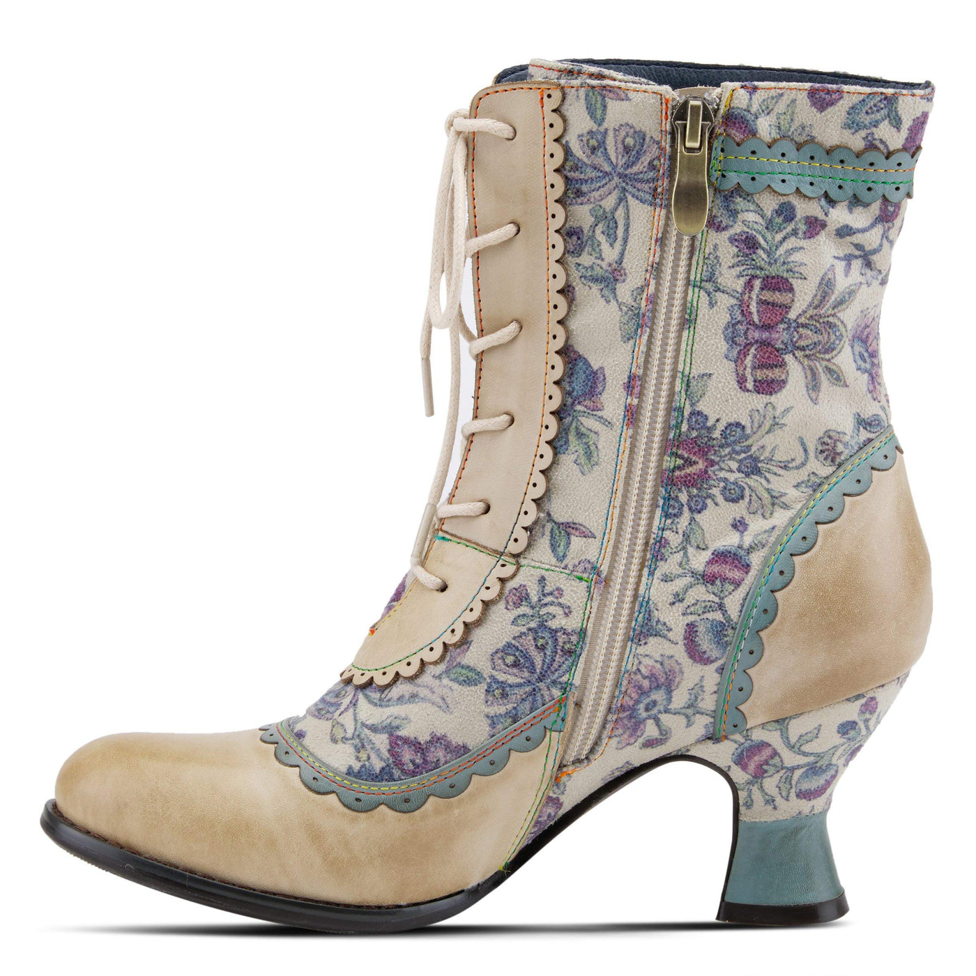 Spring Step L'Artiste Women's Bewitch-Flora Slip-on Shoe Beige Multi EU 36 / US 5.5-6