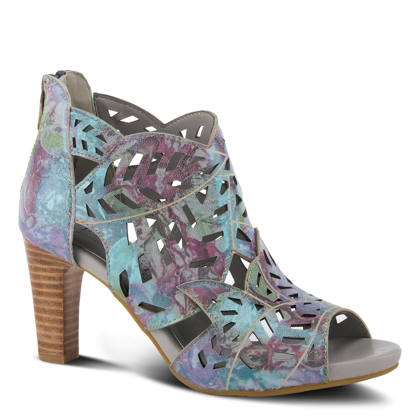 Spring Step L'Artiste Women's Amora Bootie Blue Multi EU 38 / US 7.5-8