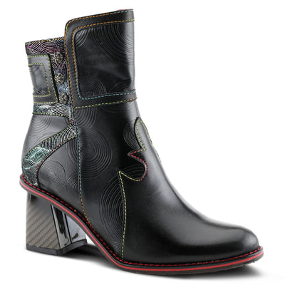 Spring Step L'Artiste Women's Thunderbird Bootie Black Multi EU 38 / US 7.5-8