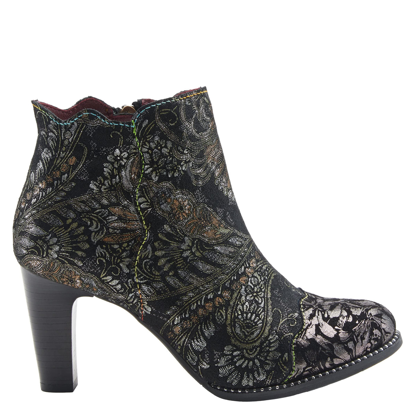 L'Artiste by Spring Step Women's Smokinhot Fashion Boot, Black Multi, 8.5