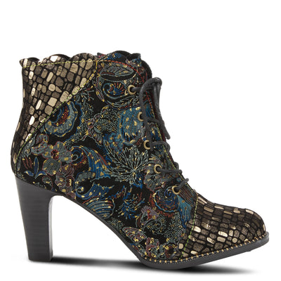Spring Step L'Artiste Women's Glitterail Leather Bootie Gold Multi EU 41 / US 9.5-10