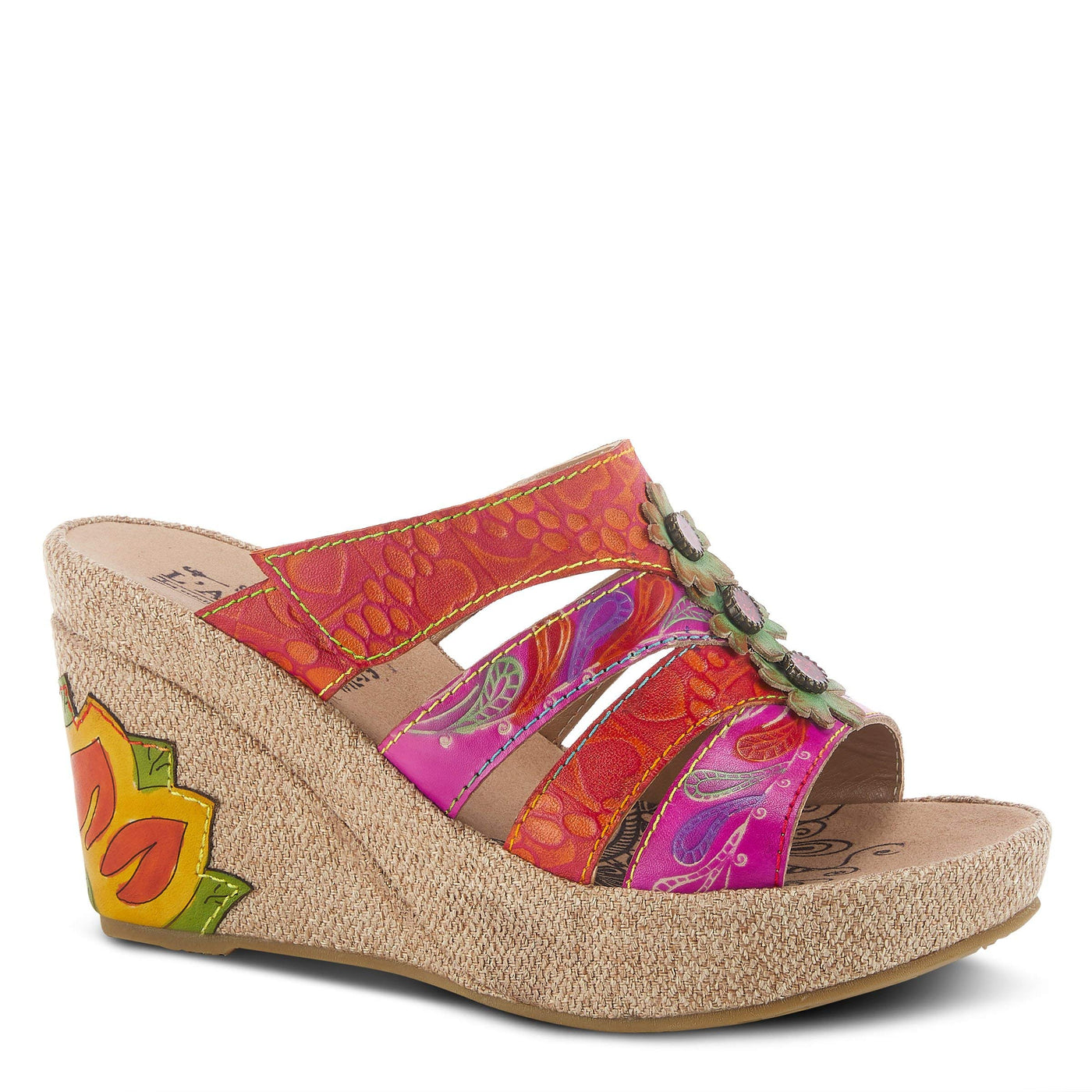 L'Artiste Women's Embrace Orange Multi 7.5 B(M) US