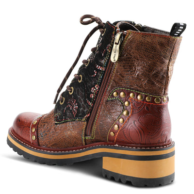 Spring Step L'Artiste Women's Rugup Bootie Brown Multi EU 42 / US 10.5-11