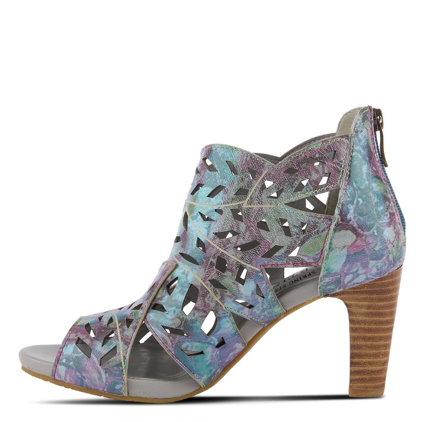 Spring Step L'Artiste Women's Amora Bootie Blue Multi EU 41 / US 9.5-10
