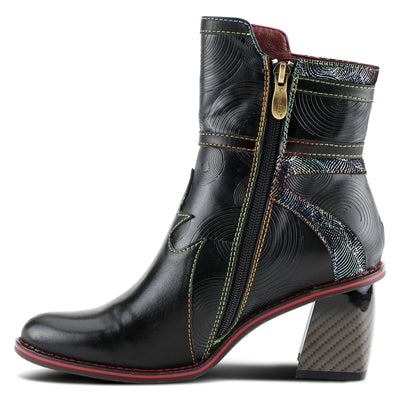 Spring Step L'Artiste Women's Thunderbird Bootie Black Multi EU 36 / US 5.5-6